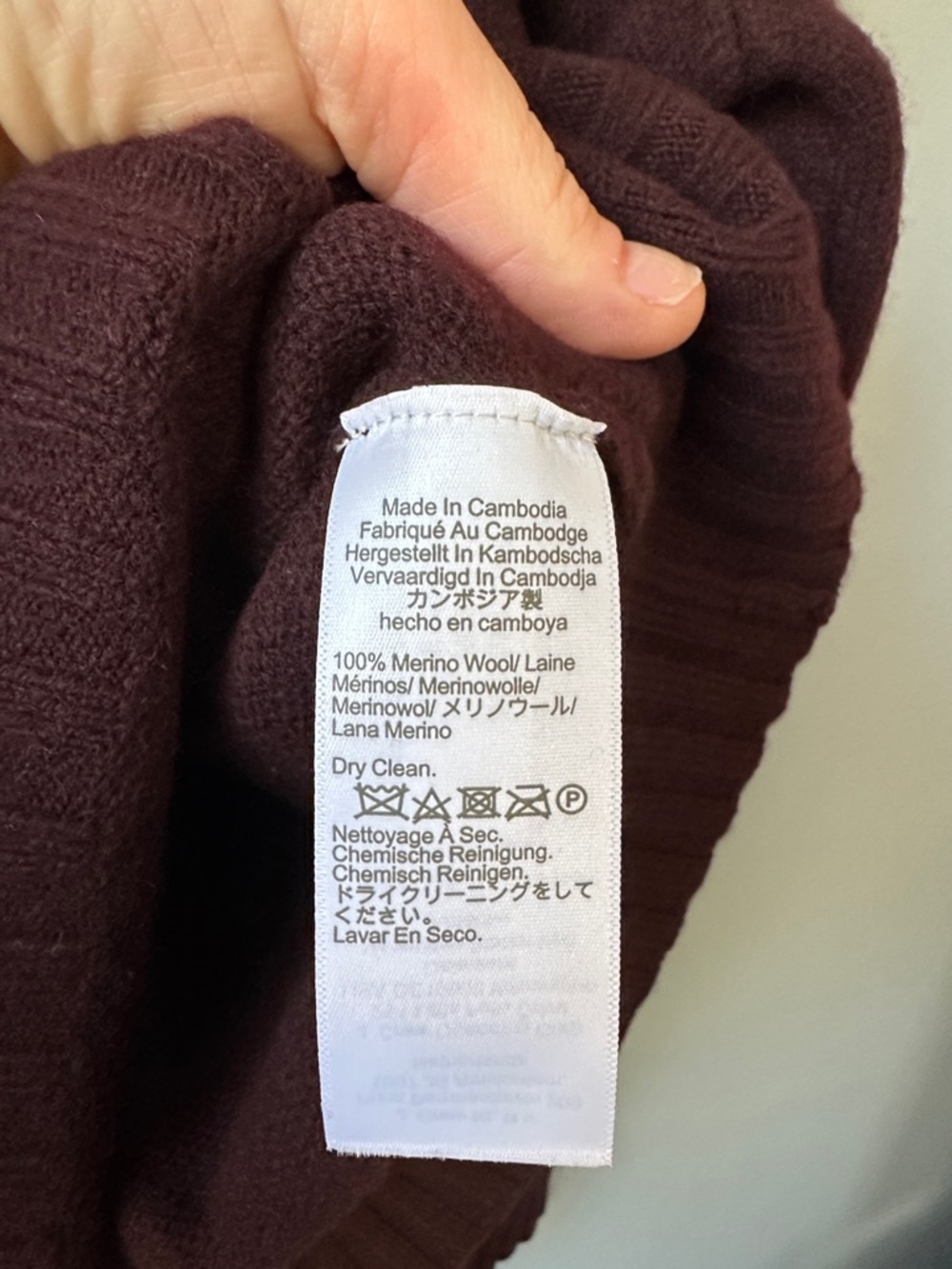 Madewell NWT men's Crewneck Sweater in Deep Burgundy size large - Picture 9 of 10